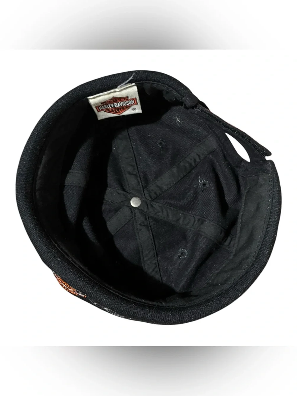 Harley Davidson Skull Cap Black